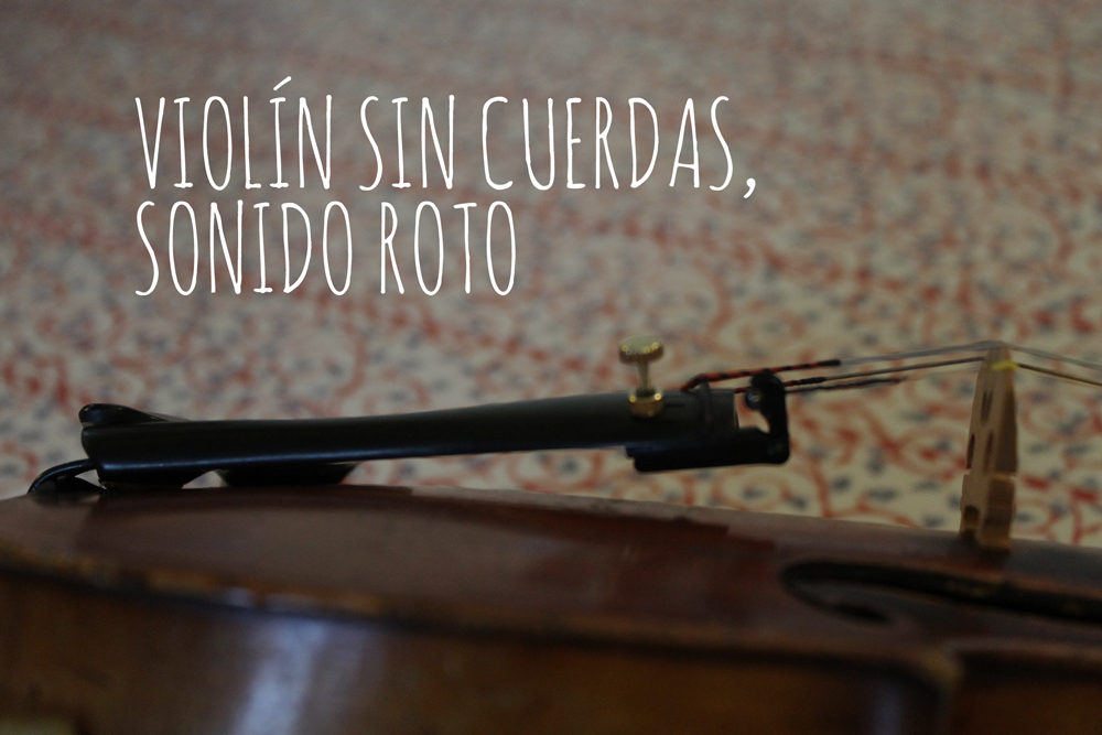 Violín sin cuerdas
